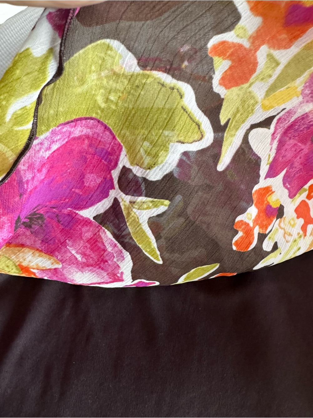 Byer California Floral Halter Tank - Pink, Yellow & Black fun, flirty, medium - Picture 4 of 7